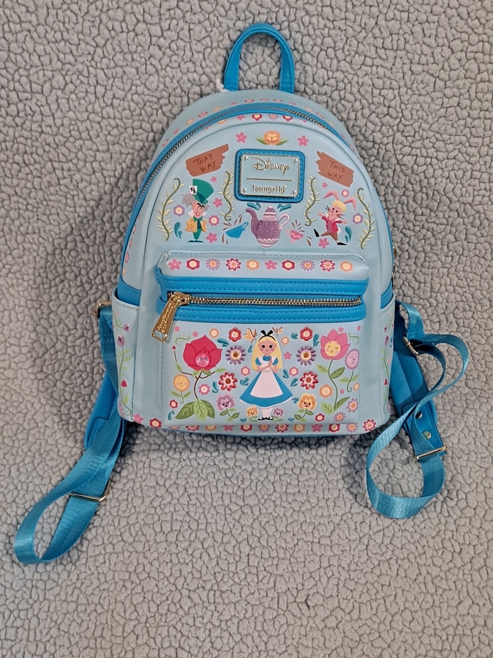 Loungefly Alice in Wonderland Blue Mini Backpack